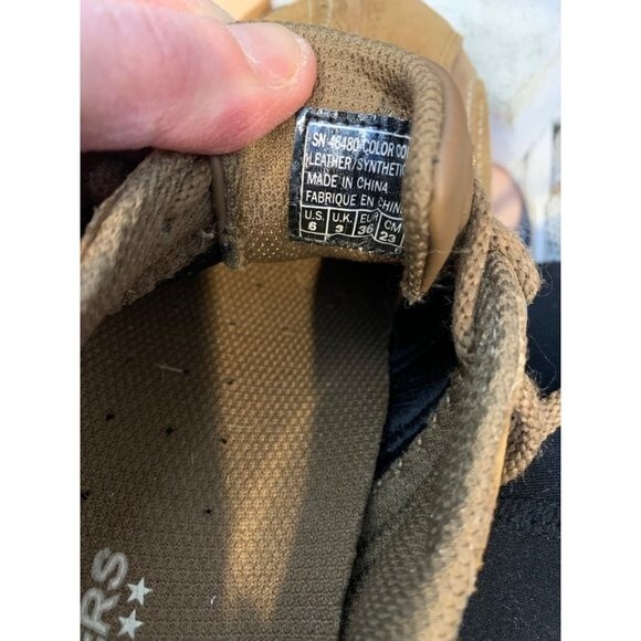 Skechers Womens 6 Brown Lace Up Athleisure Shoes - Picture 6 of 6